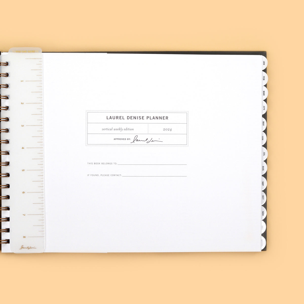 2024 Vertical Weekly Planner, Midnight