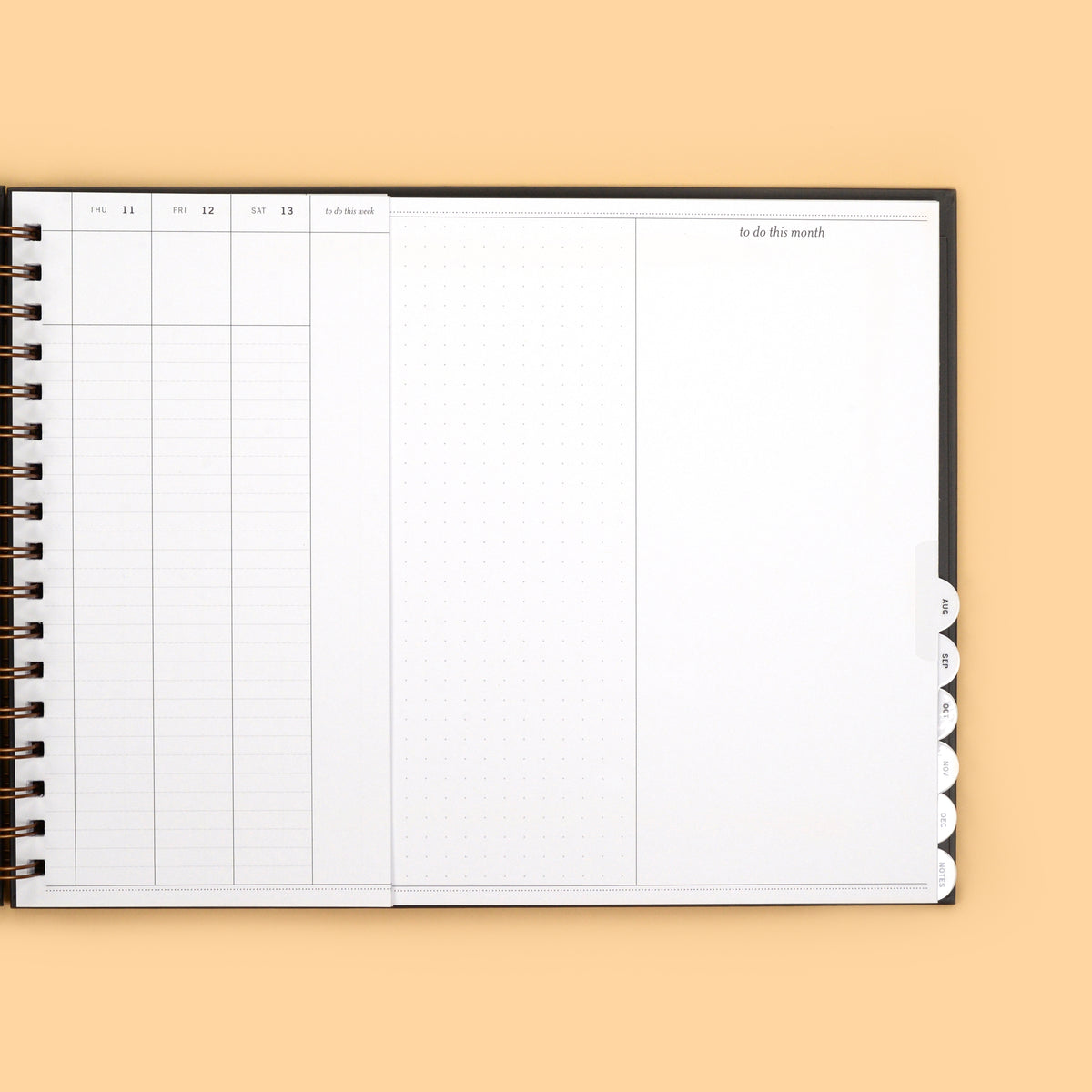 2024 Vertical Weekly Planner, Midnight