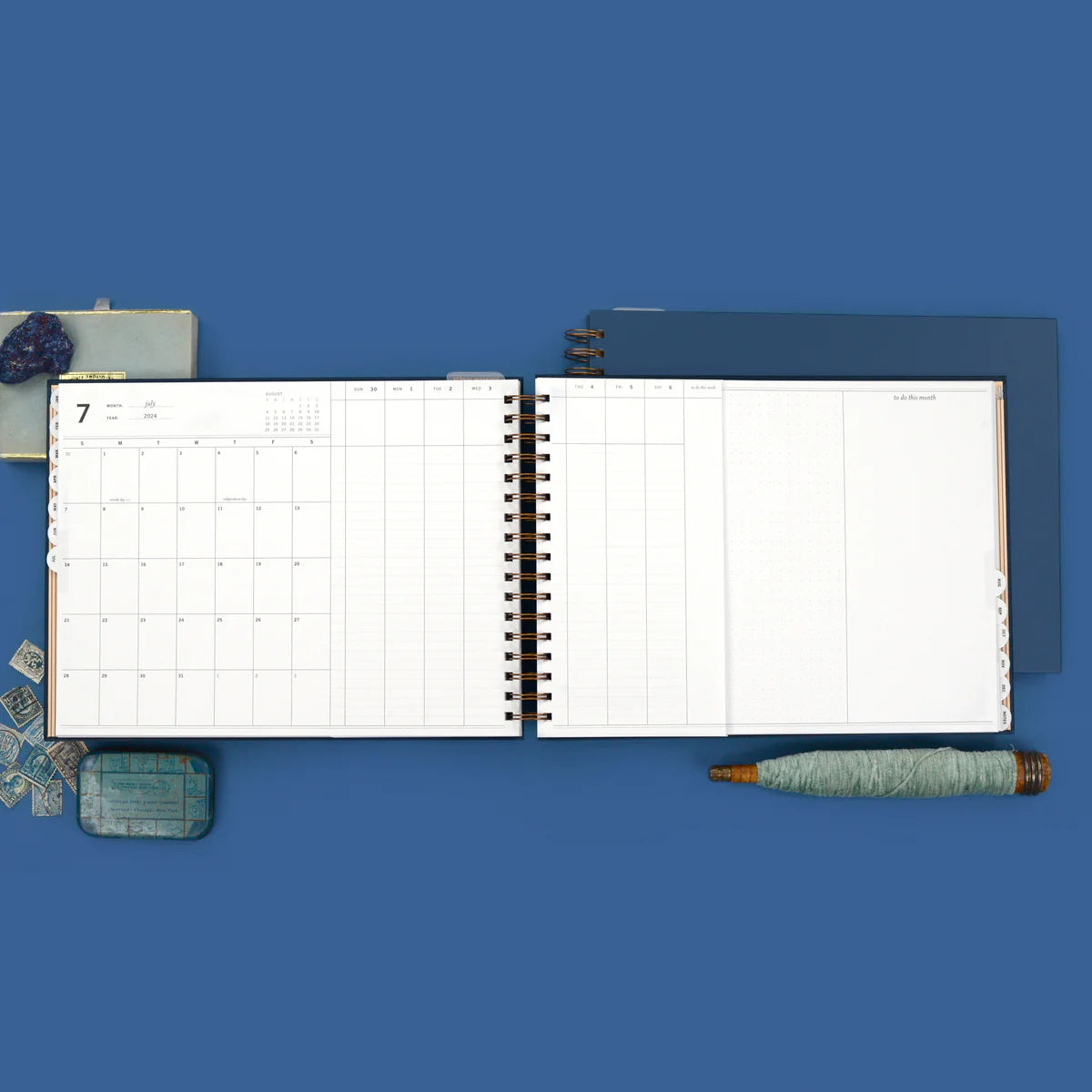 2024 Vertical Weekly Planner, Ocean Breeze