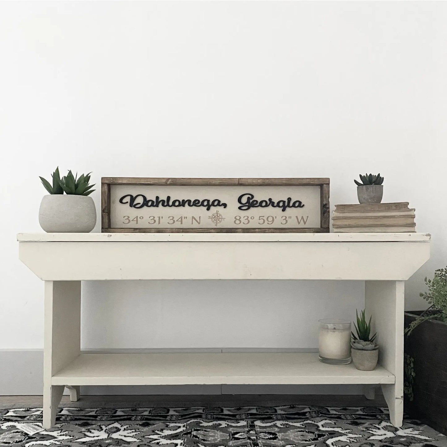6" x 24" Friendsville Coordinates Script Lettering