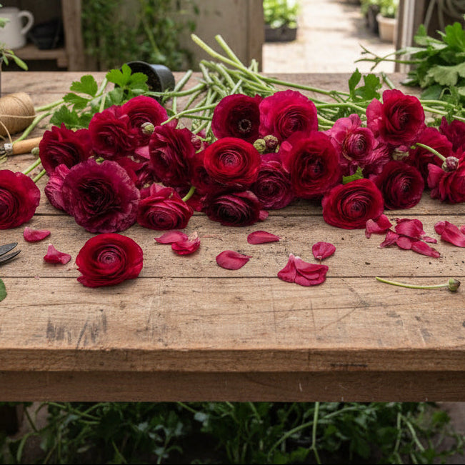 Ranunculus Amadine Violet- 10 Pack