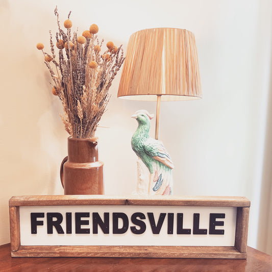 24” x 6” Wood Friendsville Sign