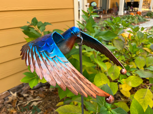 Bluebird Spinner Balance Drifter Garden Stake 45"